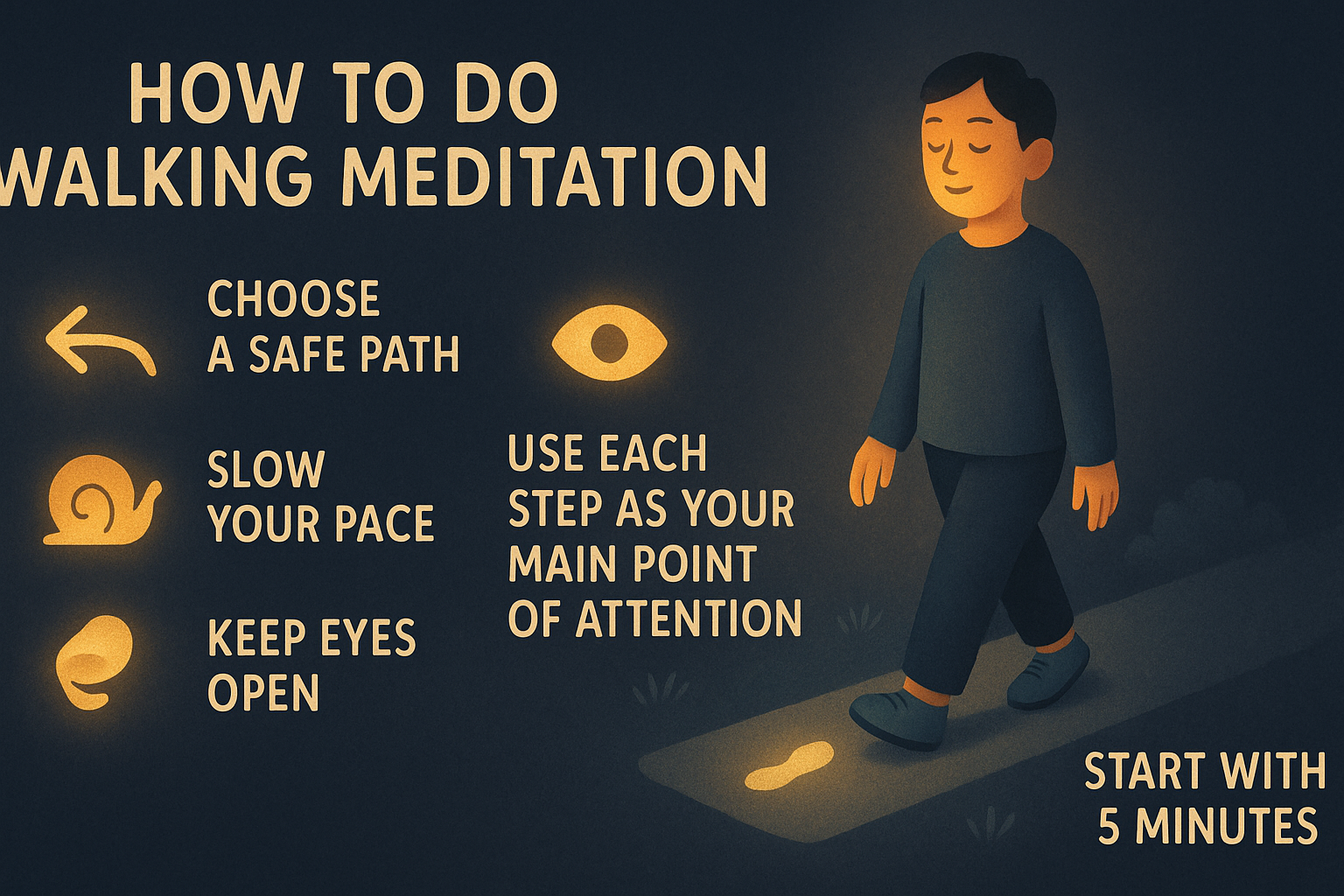 How to do walking meditation — walking meditation